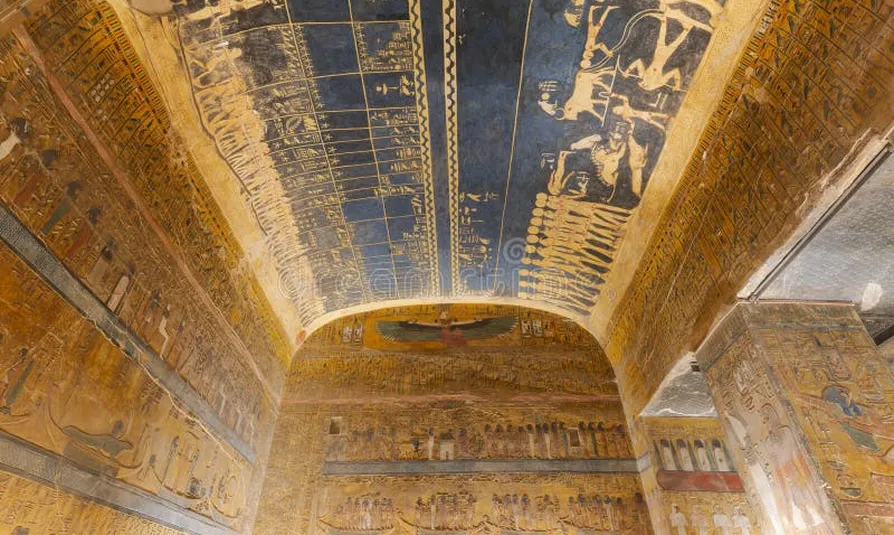 Egyptian celestial ceiling paintings